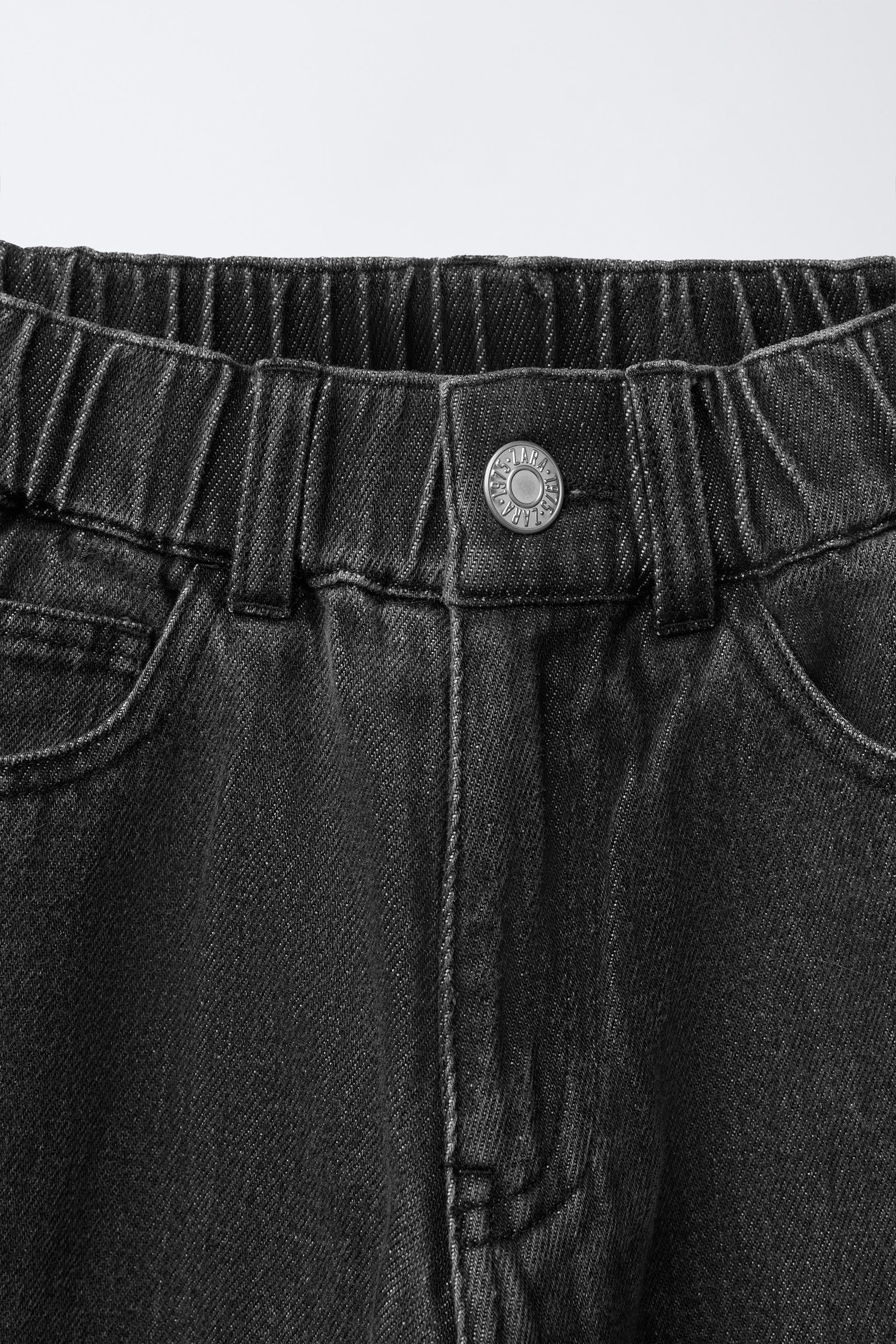 FLEECE-LINED BALLOON JEANS